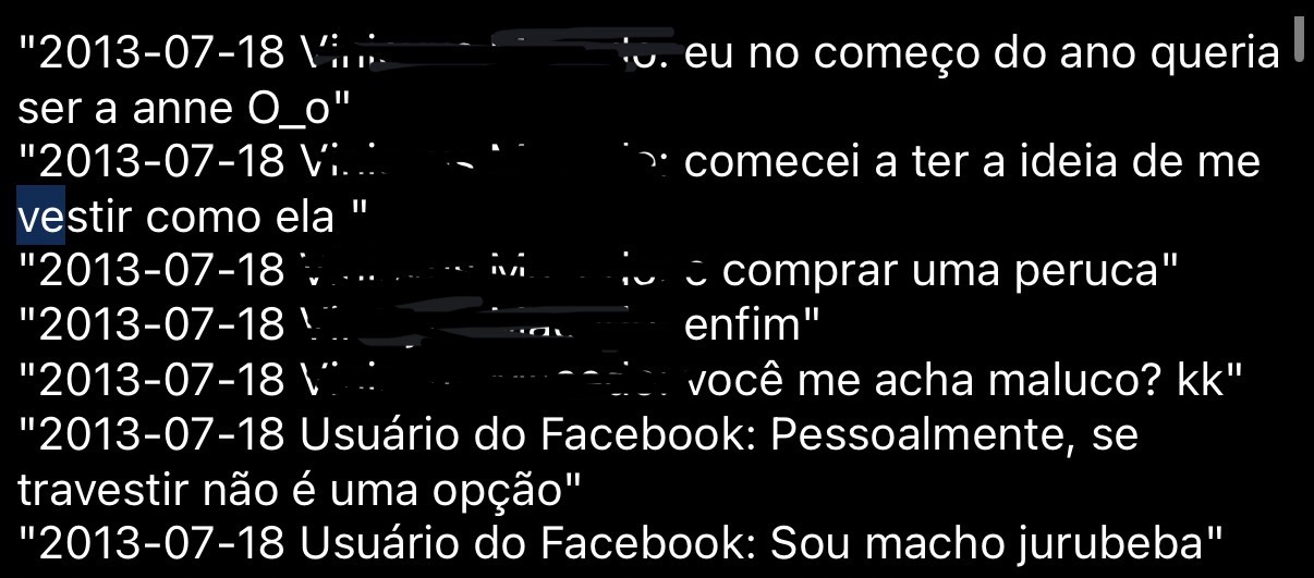 conversa sobre peruca